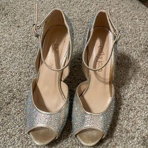 rhinestone high heels